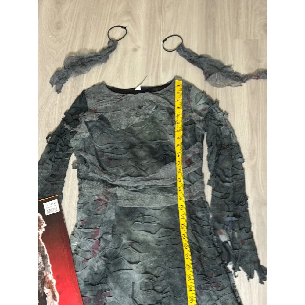 Undead Walker Costume Girls X Large 14-16 Zombie Dress Halloween Outfit